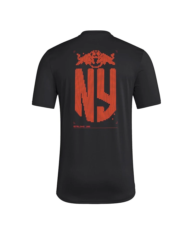 Adidas Men's Black New York Red Bulls Aeroready Pregame T-Shirt