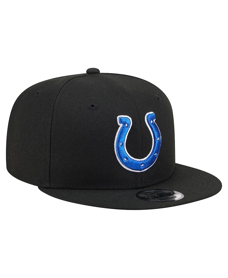 New Era Men's Black Indianapolis Colts 9FIFTY Snapback Hat
