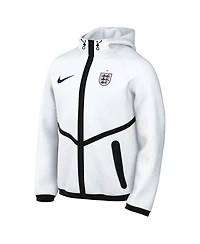 Nike Men's White England National Team 2026 Anthem Mesh Dri-fit Full-Zip Hooded Jacket