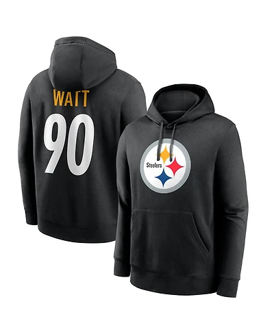 Nike Men's T.j. Watt Black Pittsburgh Steelers Name Number Hoodie