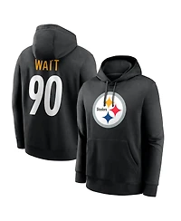 Nike Men's T.j. Watt Black Pittsburgh Steelers Name Number Hoodie