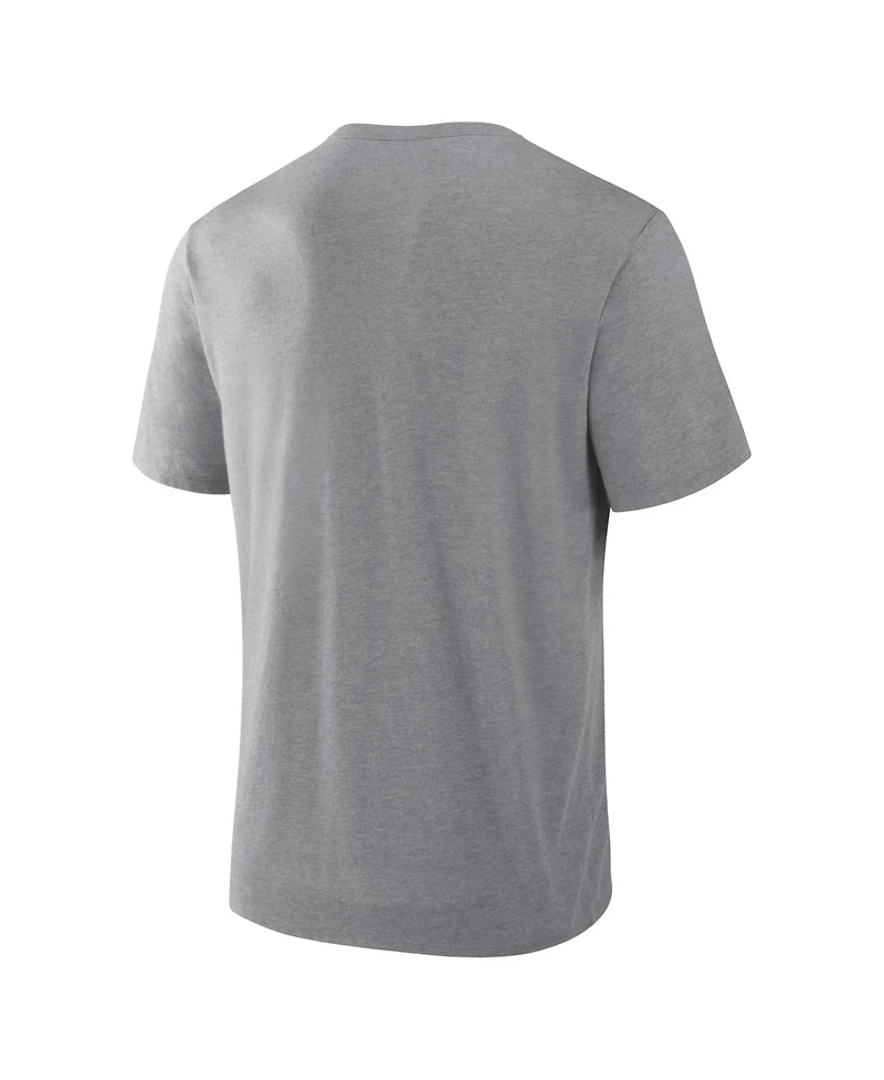 Fanatics Men's Heather Gray Miami Dolphins Vintage Heritage Tribute Tri-Blend T-Shirt