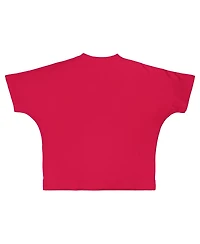 Pressbox Women's Scarlet Ohio State Buckeyes Flannigan Oversized T-Shirt