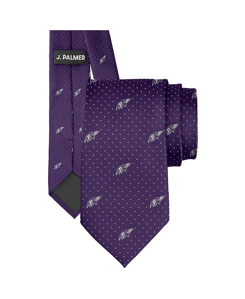 J. Palmer Men's Baltimore Ravens Game Day Polka Dot Tie