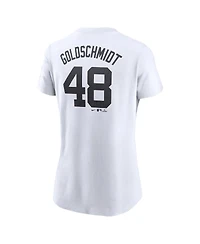 Nike Women's Paul Goldschmidt White New York Yankees Cooperstown Collection Fuse Name Number T-Shirt