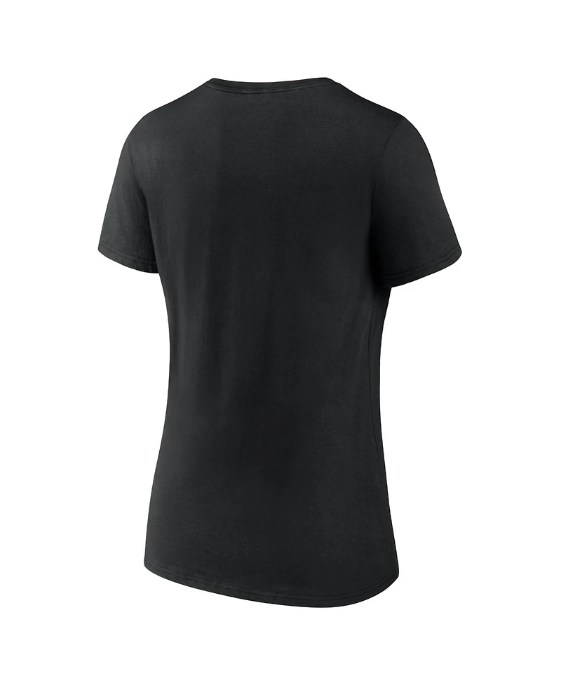 Logo Athletic Women's Black San Jose Sharks Arch Victory V-Neck T-Shirt
