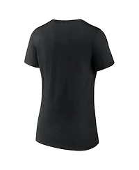 Logo Athletic Women's Black San Jose Sharks Arch Victory V-Neck T-Shirt