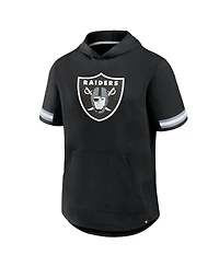 Fanatics Men's Black Las Vegas Raiders Optimal Play Short Sleeve Hooded T-Shirt