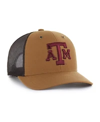 '47 Brand X Carhartt Men's and Women's Brown Texas A M Aggies Trucker Adjustable Hat