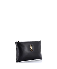 Pre-Owned Saint Laurent Small Calypso Zip Pouch Leather
