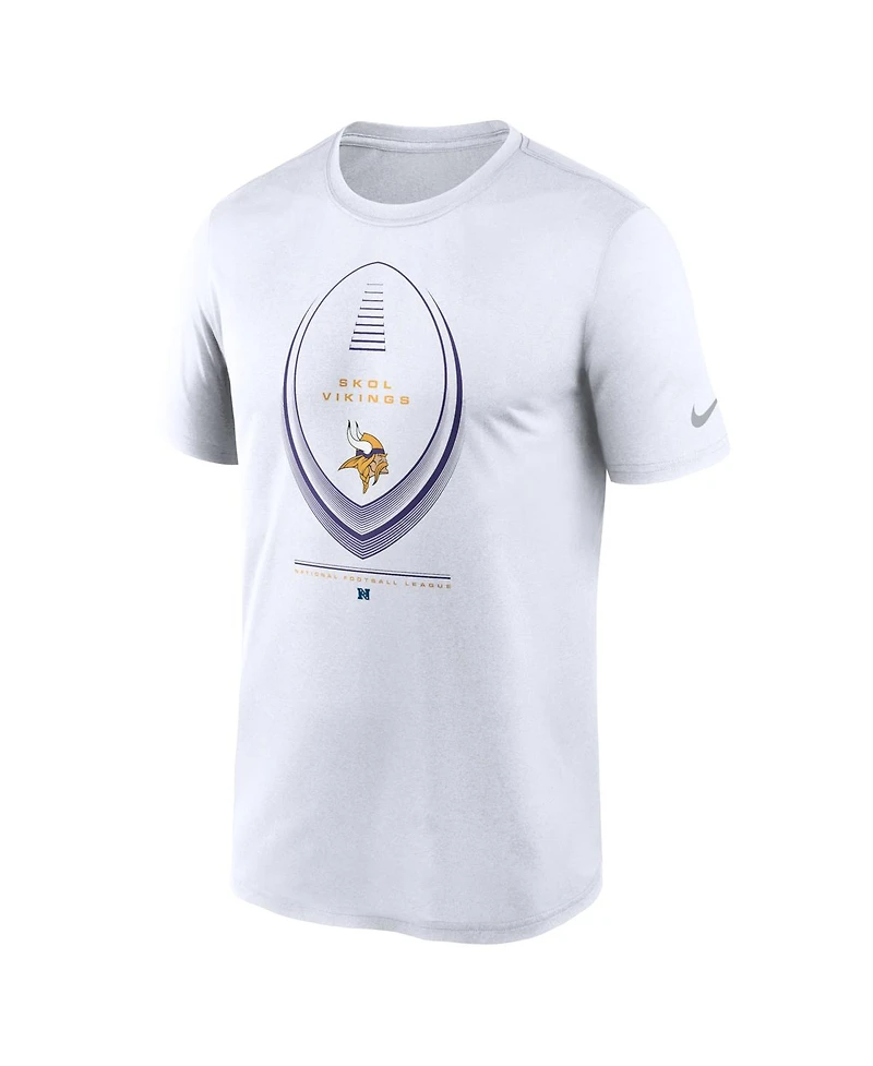 Nike Men's White Minnesota Vikings Legend Icon Dri-fit T-Shirt