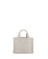 Pre-Owned Celine Small Cabas Thais Tote Triomphe Striped Textile