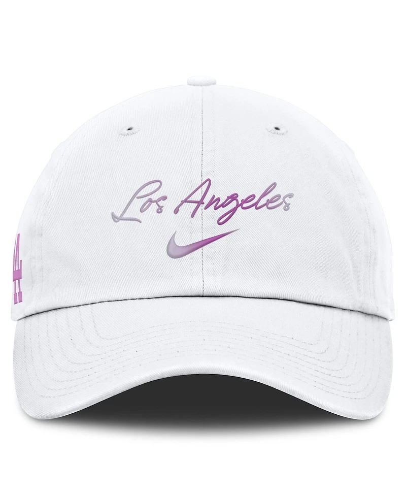 Nike Women's White Los Angeles Dodgers Mother's Day Club Adjustable Hat