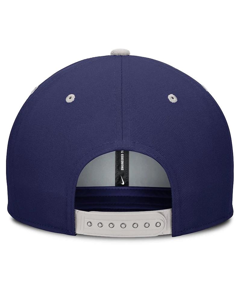 Nike Men's Navy/Silver Brooklyn Dodgers Cooperstown Collection Pro Dri-fit Snapback Hat