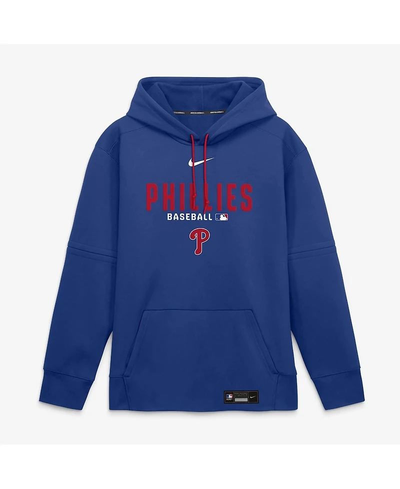 Nike Men's Royal Philadelphia Phillies Authentic Collection Therma-fit Hoodie