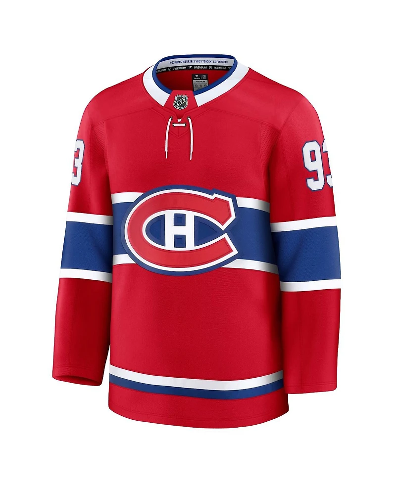 Fanatics Men's Ivan Demidov Red Montreal Canadiens Home Premium Jersey
