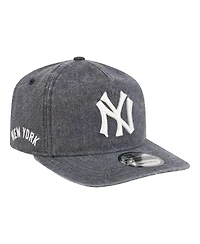 New Era Men's Navy Heather New York Yankees Throwback Denim Classic 19TWENTY Adjustable Hat