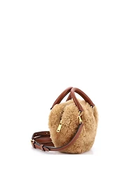 Pre-Owned Celine Medium Heart Bag Shearling with Leather