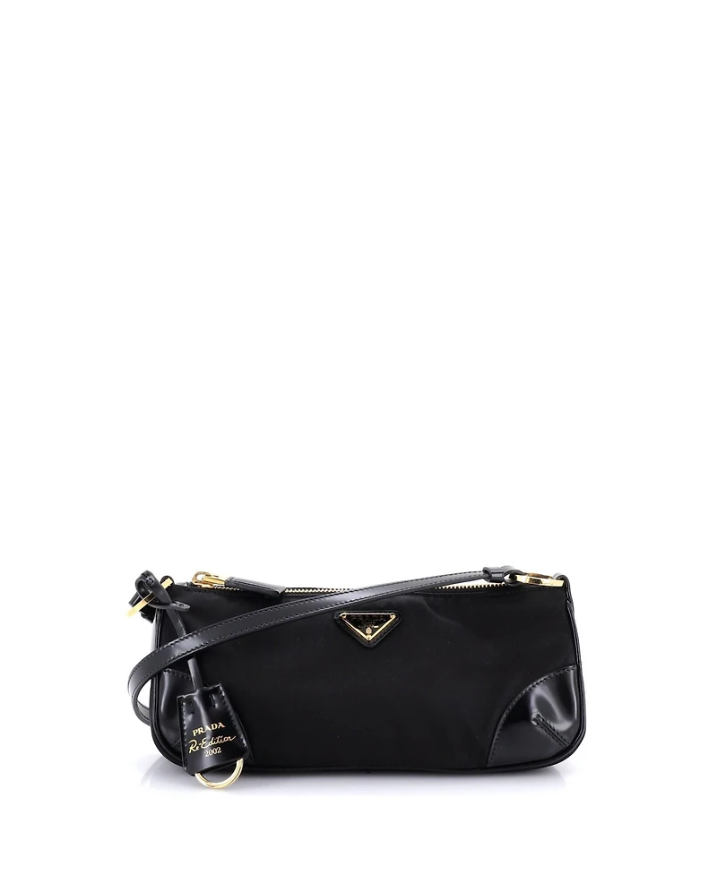 Pre-Owned Prada Re-Edition 2002 Shoulder Bag Re-Nylon and Leather