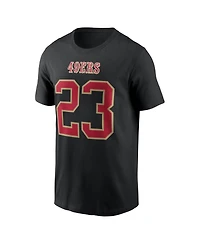Nike Men's Christian McCaffrey Black San Francisco 49ers Carbon Name Number T-Shirt