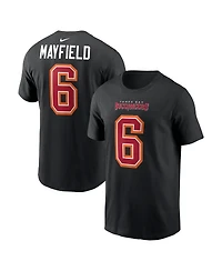 Nike Men's Baker Mayfield Black Tampa Bay Buccaneers Carbon Name Number T-Shirt