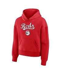 Fanatics Women's Red Cincinnati Reds Lockup Legacy Fleece Hoodie