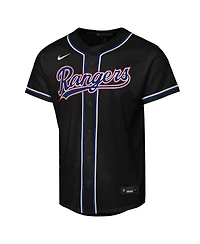 Nike Big Boys and Girls Corey Seager Black Texas Rangers Fashion Replica Player Jersey
