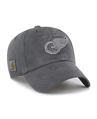 '47 Brand X Carhartt Men's Charcoal Detroit Red Wings Clean Up Adjustable Hat