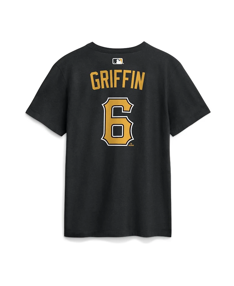 Nike Men's Konnor Griffin Black Pittsburgh Pirates Name Number T-Shirt