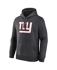 Logo Athletic Men's Heather Charcoal New York Giants Primary Hoodie
