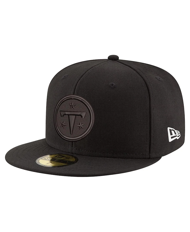 New Era Men's Black Tennessee Titans on 59FIFTY Fitted Hat