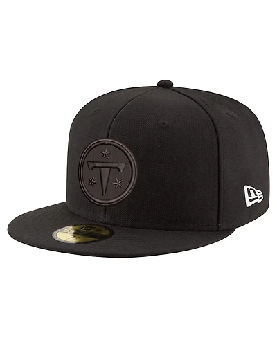 New Era Men's Black Tennessee Titans on 59FIFTY Fitted Hat