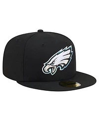 New Era Men's Black Philadelphia Eagles 59FIFTY Fitted Hat