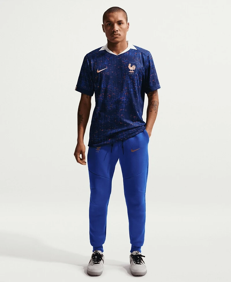 Nike Men's Blue France National Team Tech Fleece Joggers