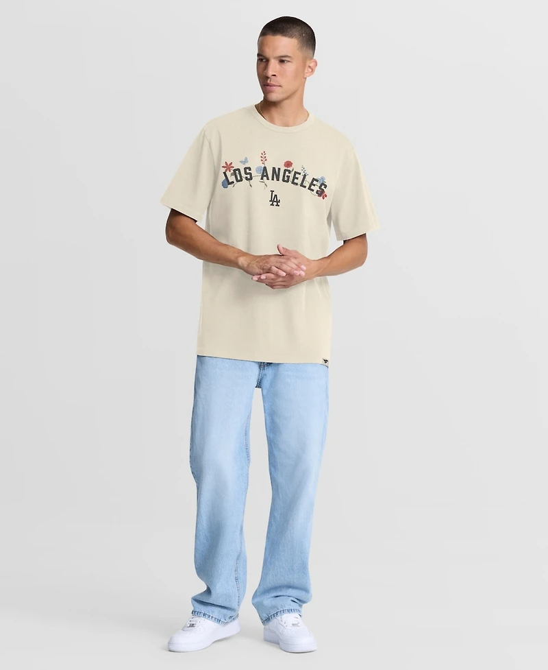 Fanatics Men's Cream Los Angeles Dodgers Bloom T-Shirt