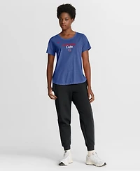 Nike Women's Heather Royal Chicago Cubs Arched Tri-Blend T-Shirt