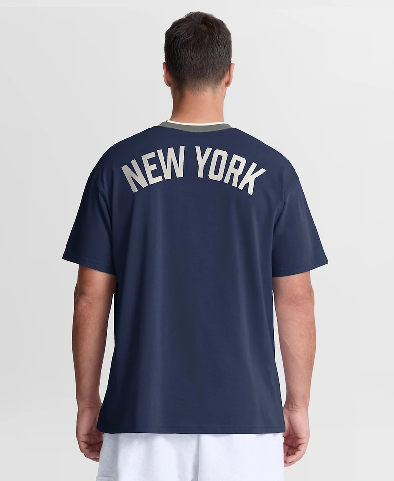 Nike Men's Navy New York Yankees Cooperstown Collection Ringer T-Shirt
