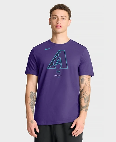 Nike Men's Purple Arizona Diamondbacks City Connect Large Logo T-Shirt