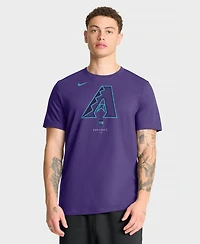 Nike Men's Purple Arizona Diamondbacks City Connect Large Logo T-Shirt