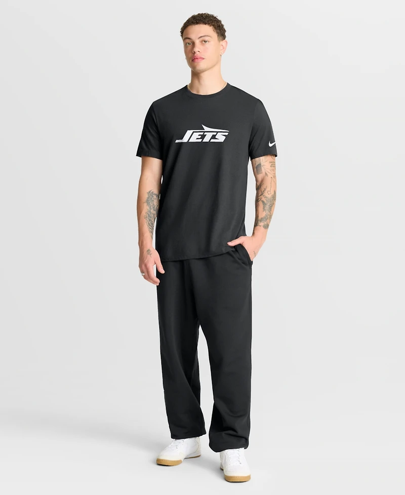 Nike Men's Black New York Jets Essential Logo T-Shirt
