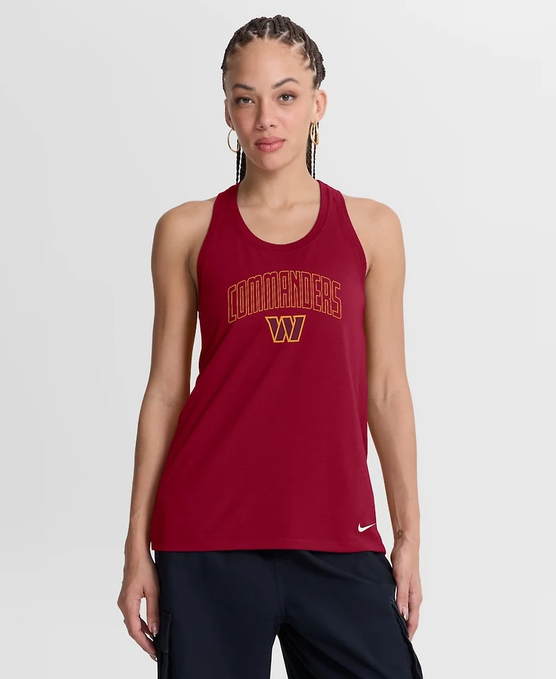 Nike Women's Burgundy Washington Commanders Primetime Tri-Blend Dri-fit Tank Top