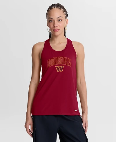 Nike Women's Burgundy Washington Commanders Primetime Tri-Blend Dri-fit Tank Top