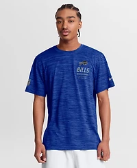 Nike Men's Royal Buffalo Bills Sideline Double Covered Dri-fit Velocity T-Shirt