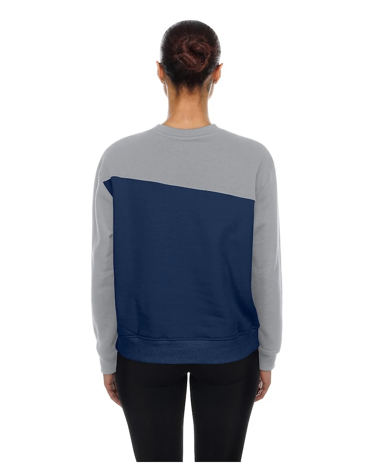 New Era Women's Navy/Gray York Yankees Gameday Fleece Sweatshirt