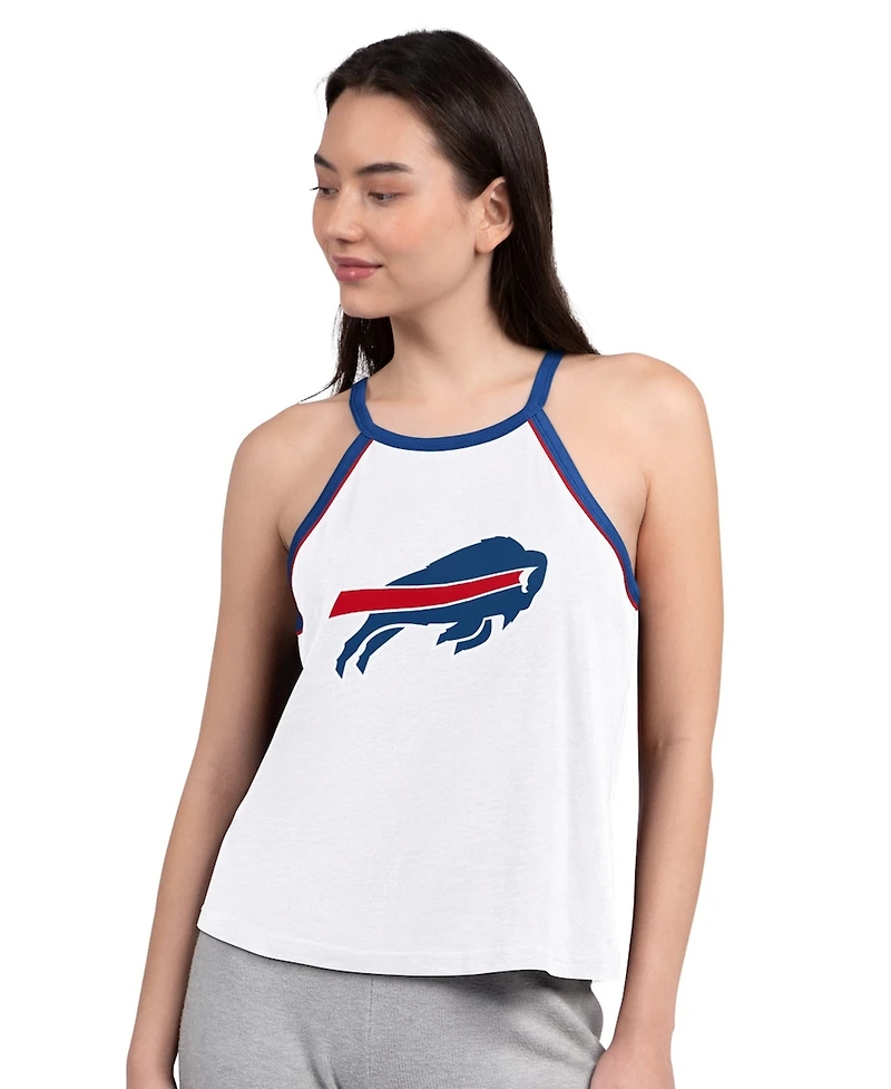 G-iii 4Her by Carl Banks Women's White Buffalo Bills Redemption Win Slub Tank Top