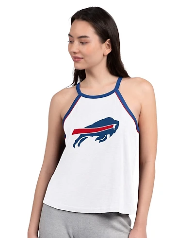 G-iii 4Her by Carl Banks Women's White Buffalo Bills Redemption Win Slub Tank Top