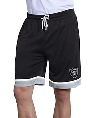 Starter Men's Black Las Vegas Raiders Power Play Mesh Shorts