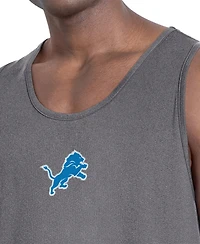 Msx by Michael Strahan Men's Charcoal Detroit Lions Energy Tank Top