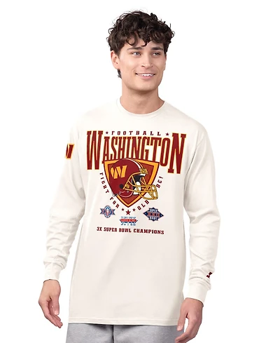 Starter Men's Cream Washington Commanders Champions Long Sleeve T-Shirt