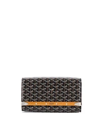 Pre-Owned Goyard Pm Monte Carlo Clutch with Strap Coated Canvas